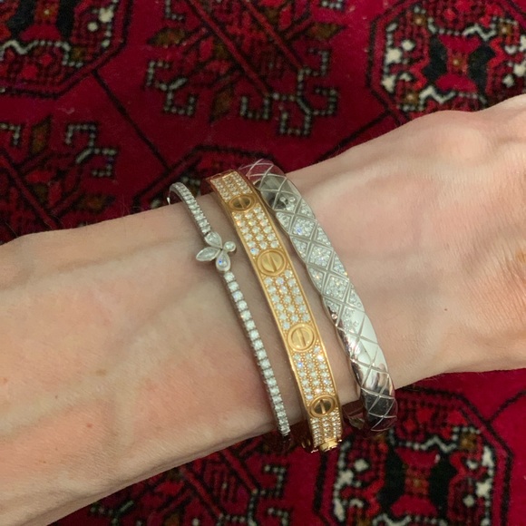 ❤️SOLD❤️Chanel Coco Crush Pave bracelet Size Small - Picture 7 of 14